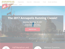 Tablet Screenshot of annapolisrunningclassic.com